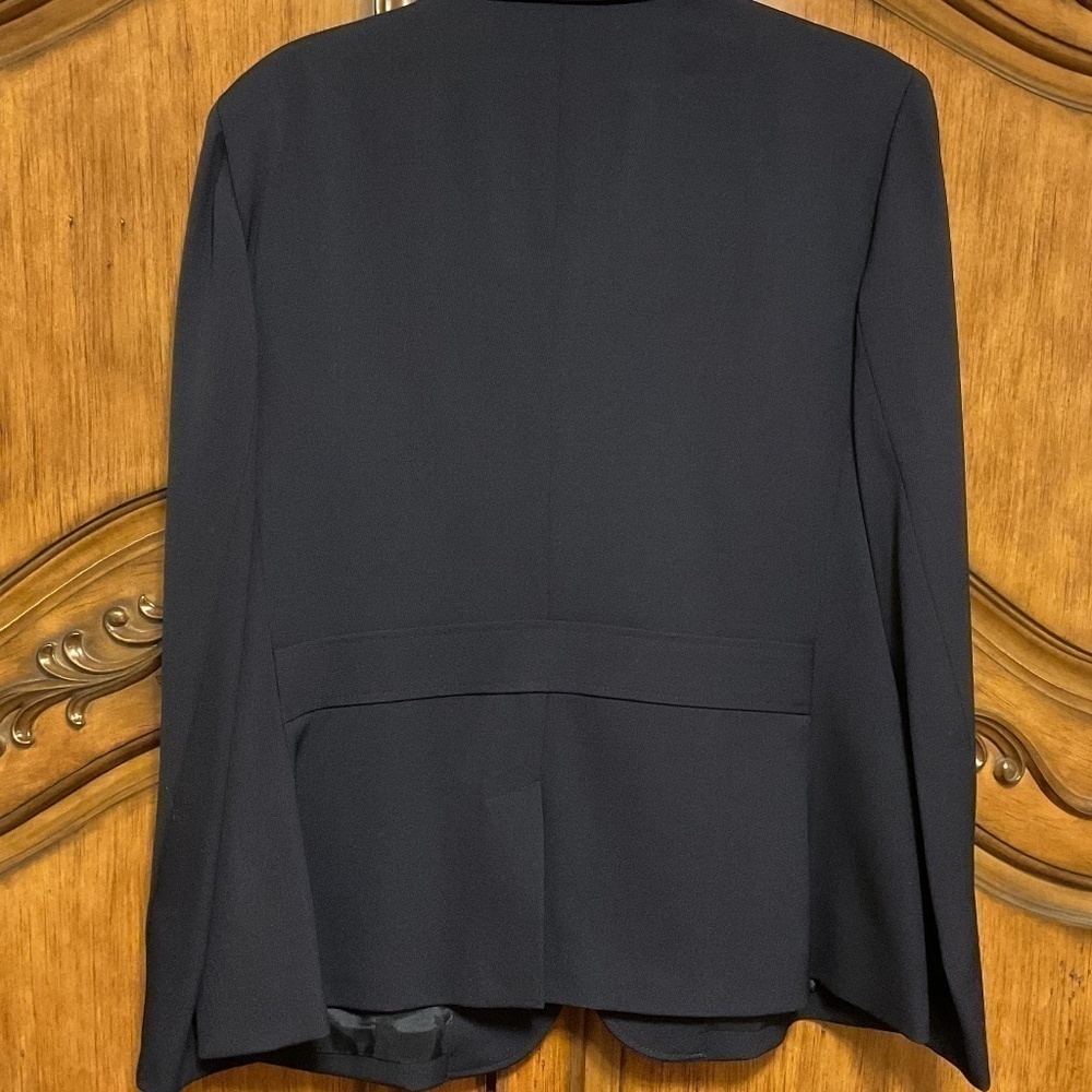 NWOT POLO RALPH LAUREN 100% WOOL DARK Blue CREST WOMAN BLAZER NEW SIZE US 16 - Picture 9 of 13